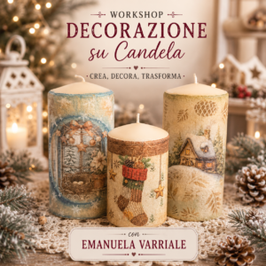 Workshop Decorazione su Candela dalle 13,30 alle 15,00