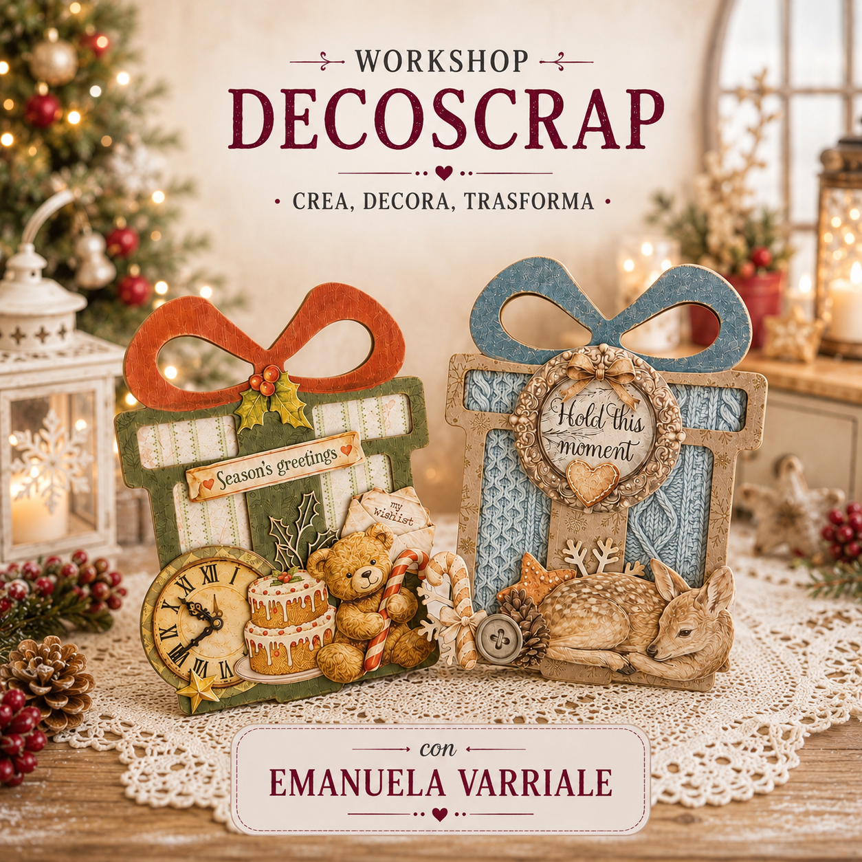 Workshop DecoScrap dalle 10,30 alle 12,00